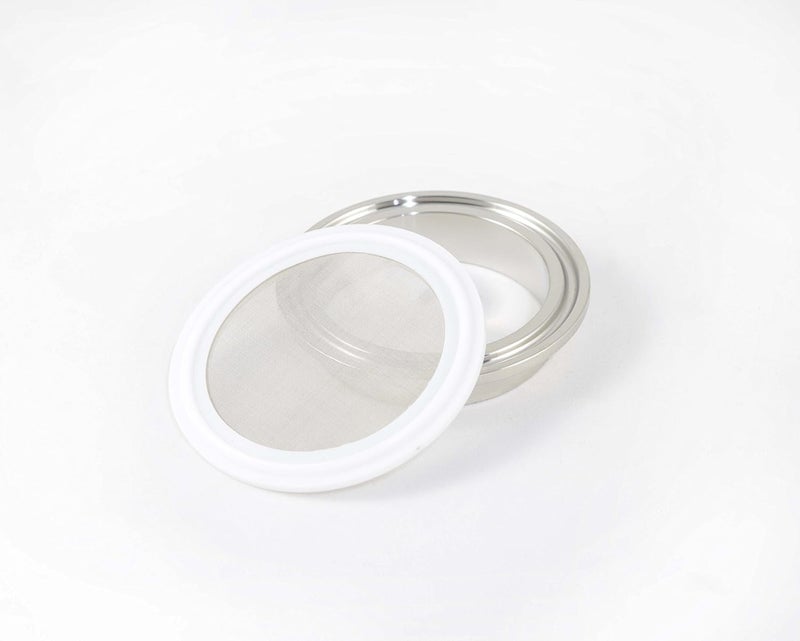 ARTESIAN SYSTEMS 4" Tri Clamp (Teflon) PTFE Screen Filter Gasket 316L 100Uf Micron Screen Stainless Steel Pharmaceutical Grade Filter Mesh. PTFE Inverted Envelope with Floating Stainless Mesh! with FDA Certification - Image 4